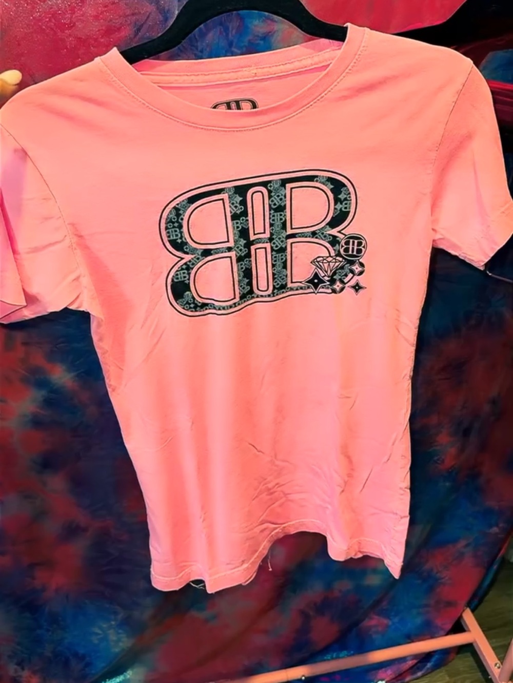 “Big Black” from Rob & Big Pink Logo Short Sleeve Tee